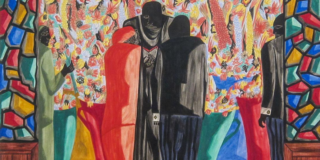 Jacob Lawrence’s “The Wedding” is one of several images that will be part of an art installation exhibited during Craven Community College’s upcoming “African American Firsts” event on Feb. 23.