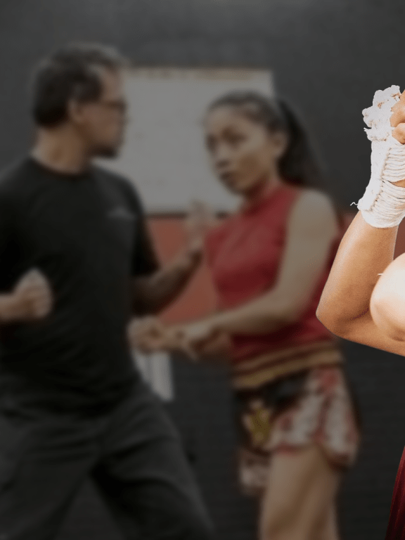 Female Muay Thai instructor