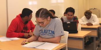 Stevie Gaskins is one of over 200 Craven CC students to receive assistance from the Hurricane Relief Fund, allowing her to continue her education. Craven CC is now registering for B-Term classes through March 5 with classes beginning March 6. 