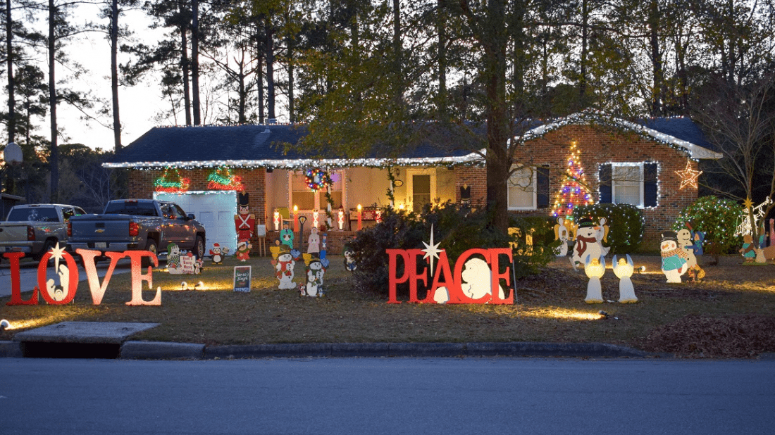 The Craven Community College Foundation will benefit from donations given during the Crousore family’s Christmas light show, located at 2917 Roanoke Avenue. The light show consists of over 21,000 lights and is synced to music aired on 97.5 FM.