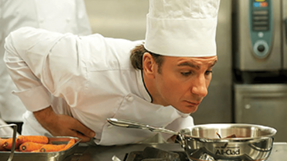 Le Chef movie image of male chef in white attire and chef hat