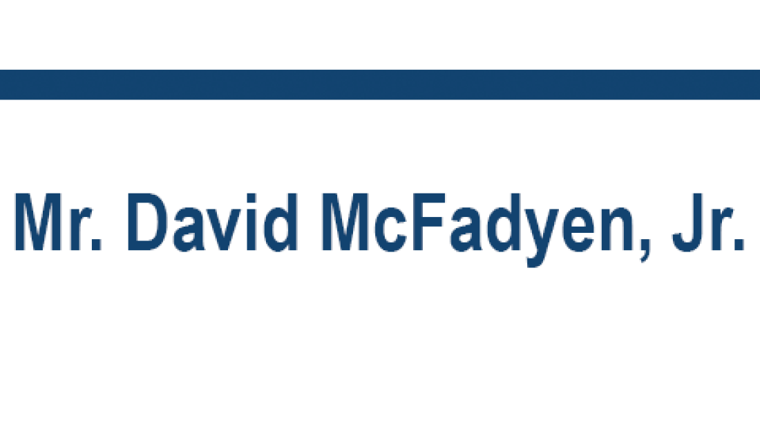 CFA sponsor Mr. David McFadyen, Jr. text