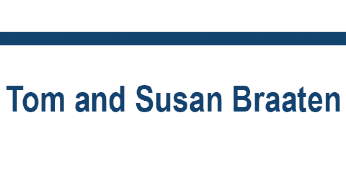 CFA sponsor Tom and Susan Braatan text