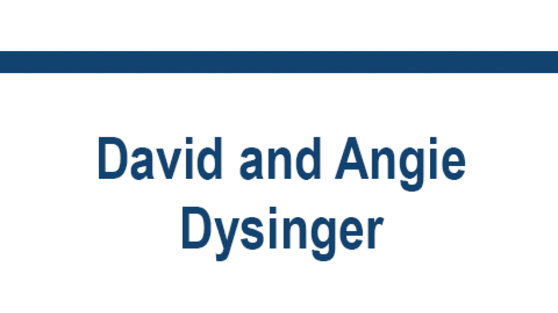 CFA sponsor David and Angie Dysinger text