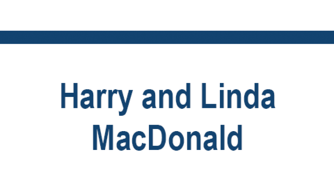 CFA sponsor Harry and Linda MacDonald text