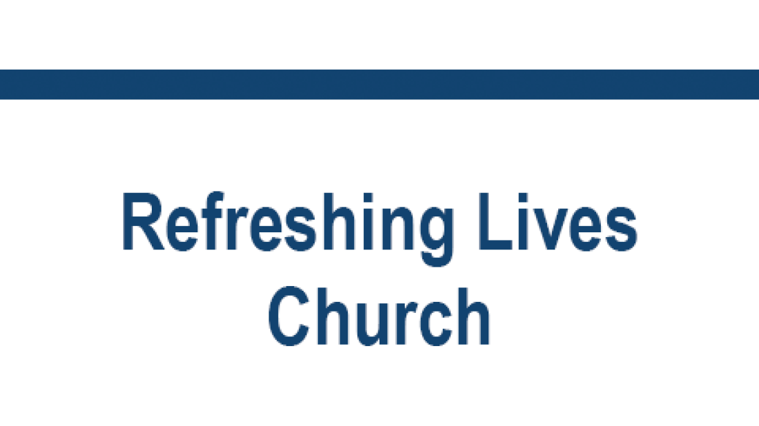 CFA sponsor Refreshing Lives Church text