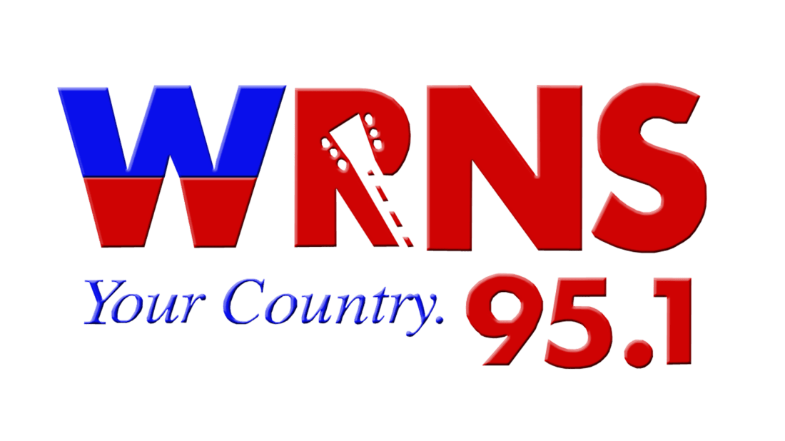 WRNS Your Country 95.1 radio station logo