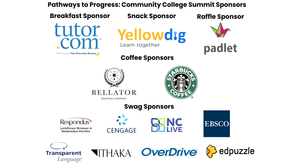 Pathways to Progress Community College Summit Sponsors