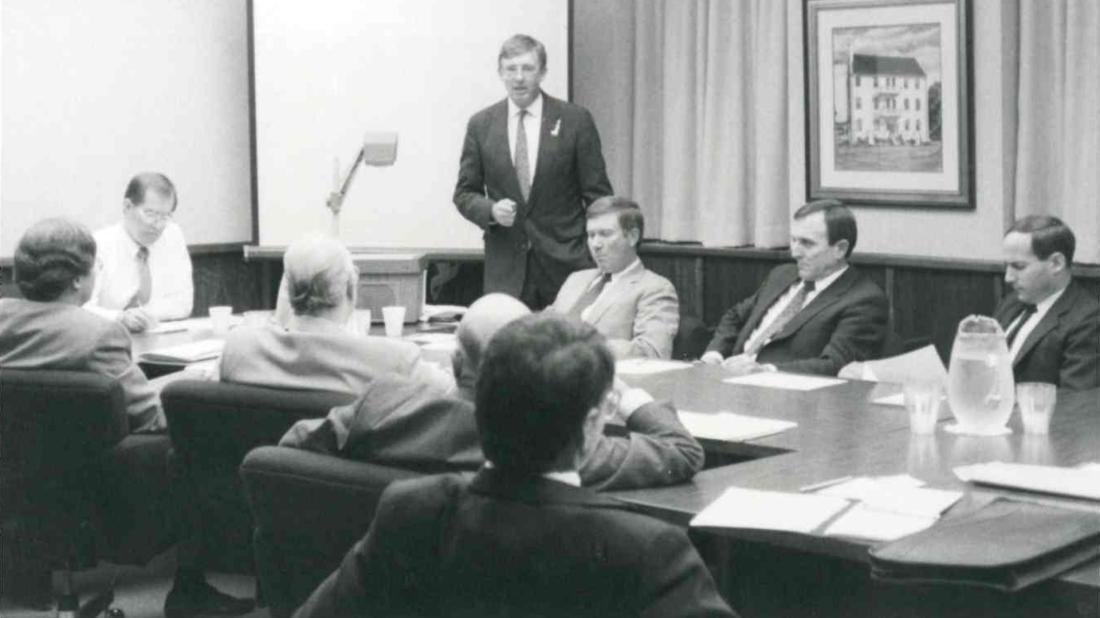 Board of Trustees meeting in 1990