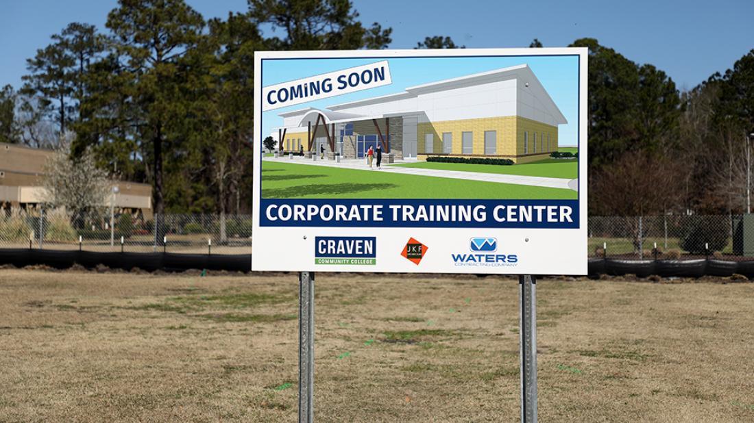 Corporate Training Center Coming Soon Sign