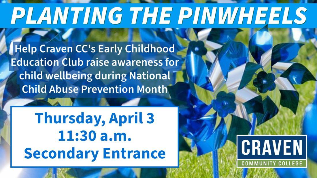 Planting the Pinwheels Child Abuse Prevention event slide