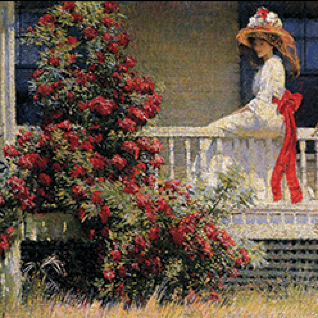 The Artist's Garden documentary film photo of painting