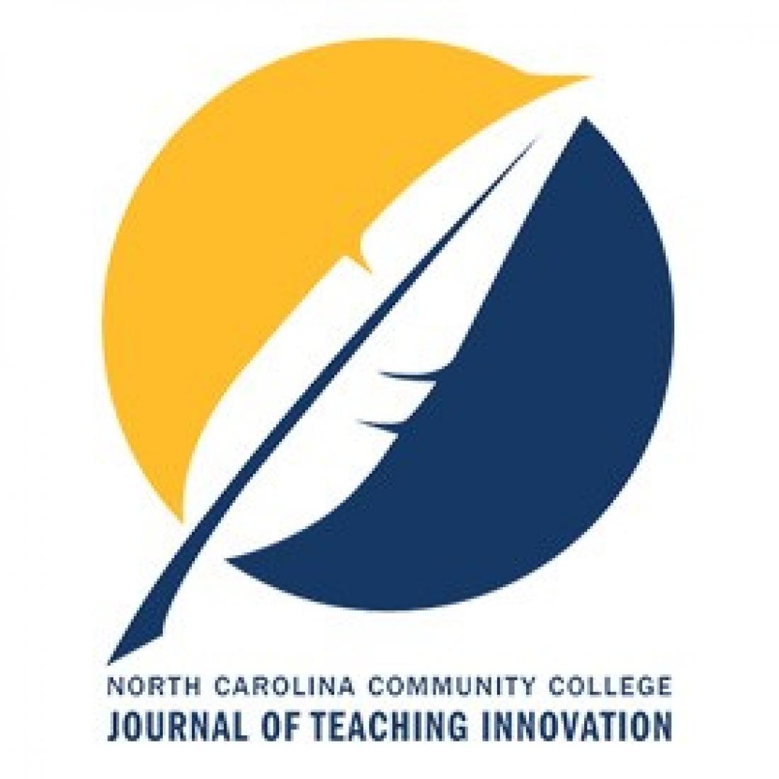 North Carolina Community College Journal Teaching Innovation logo of feather