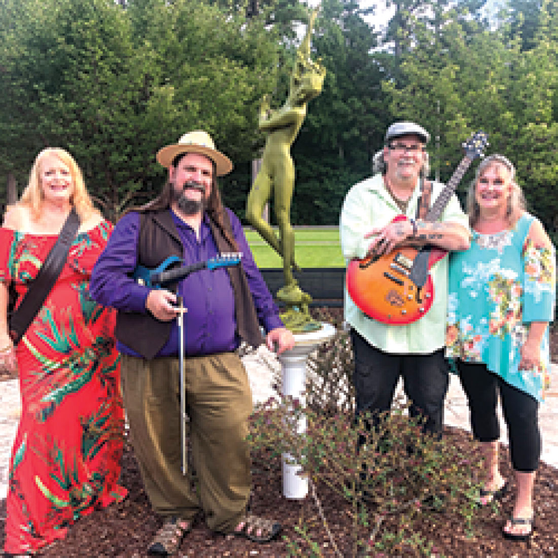 LLC group photo of four musical performers