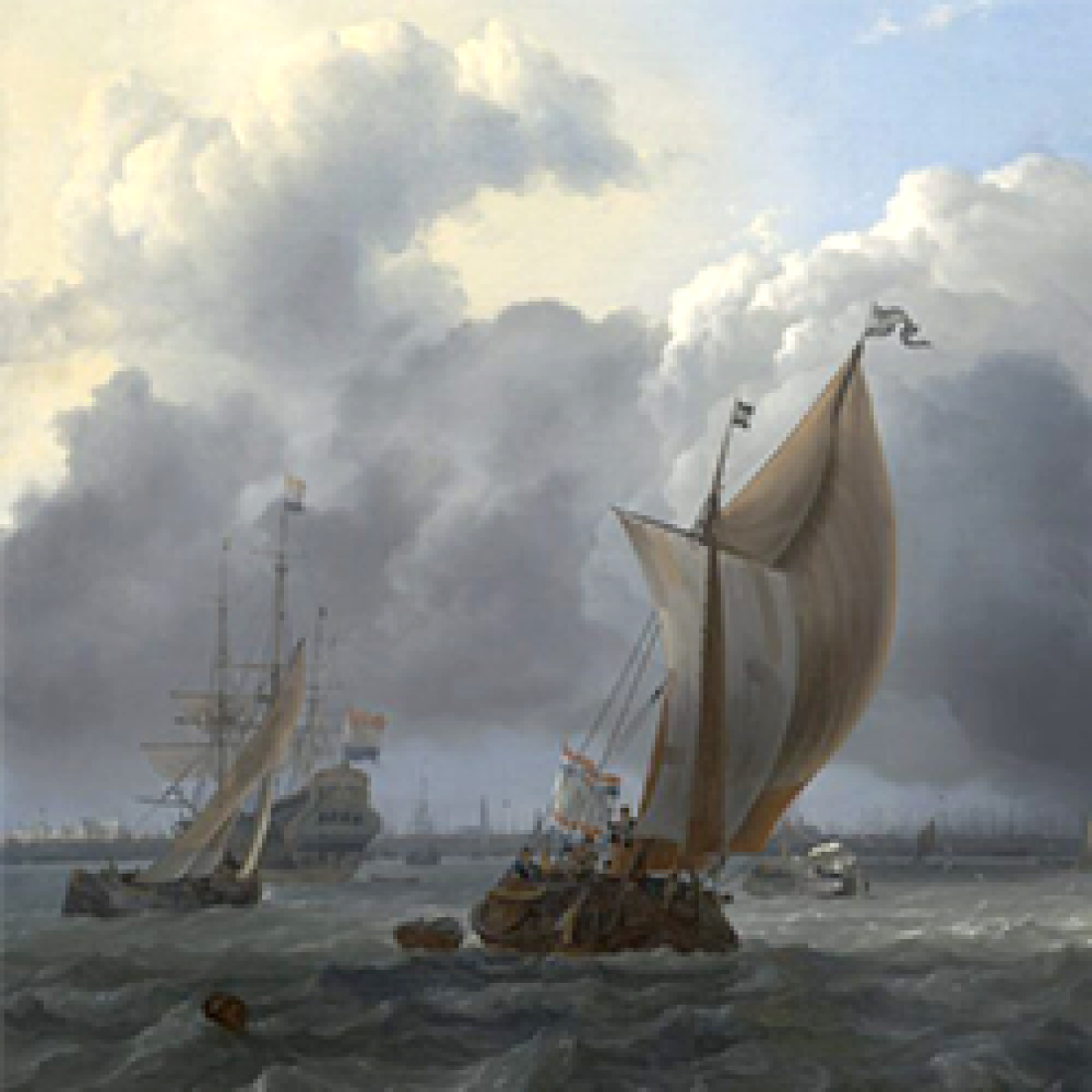 Dutch painting of sailboats