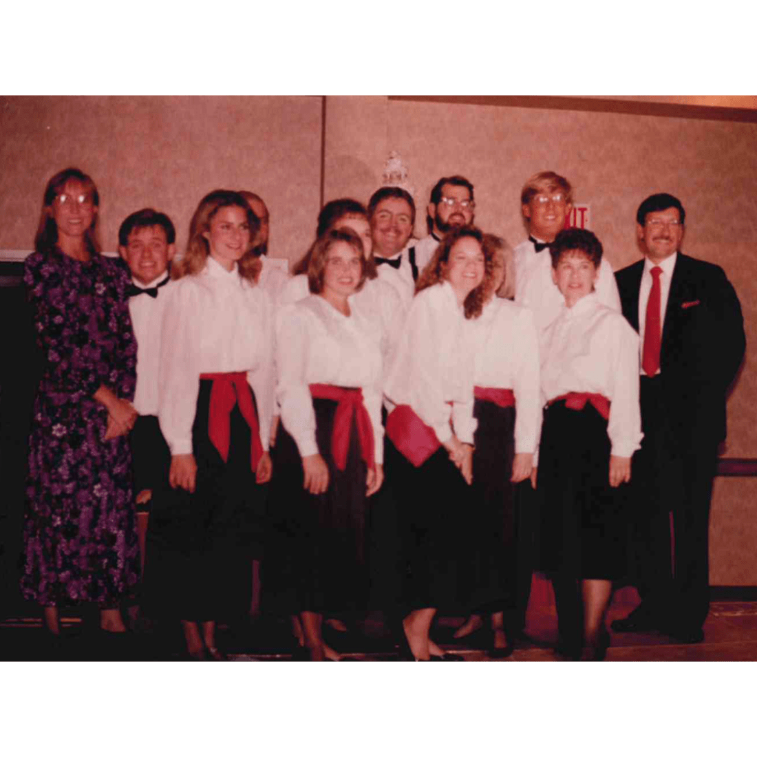 Craven CC choir in 1990