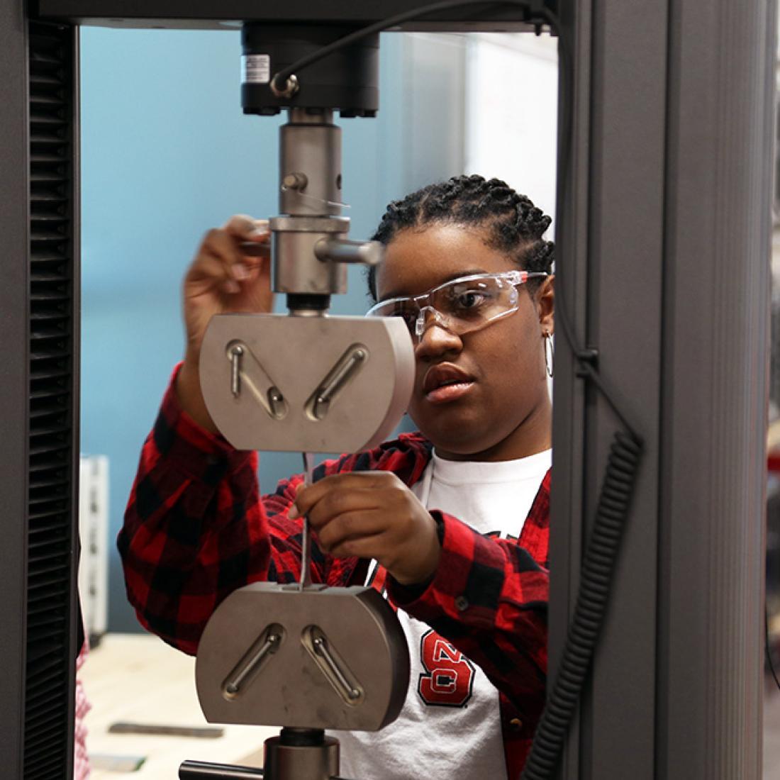 Female engineering student