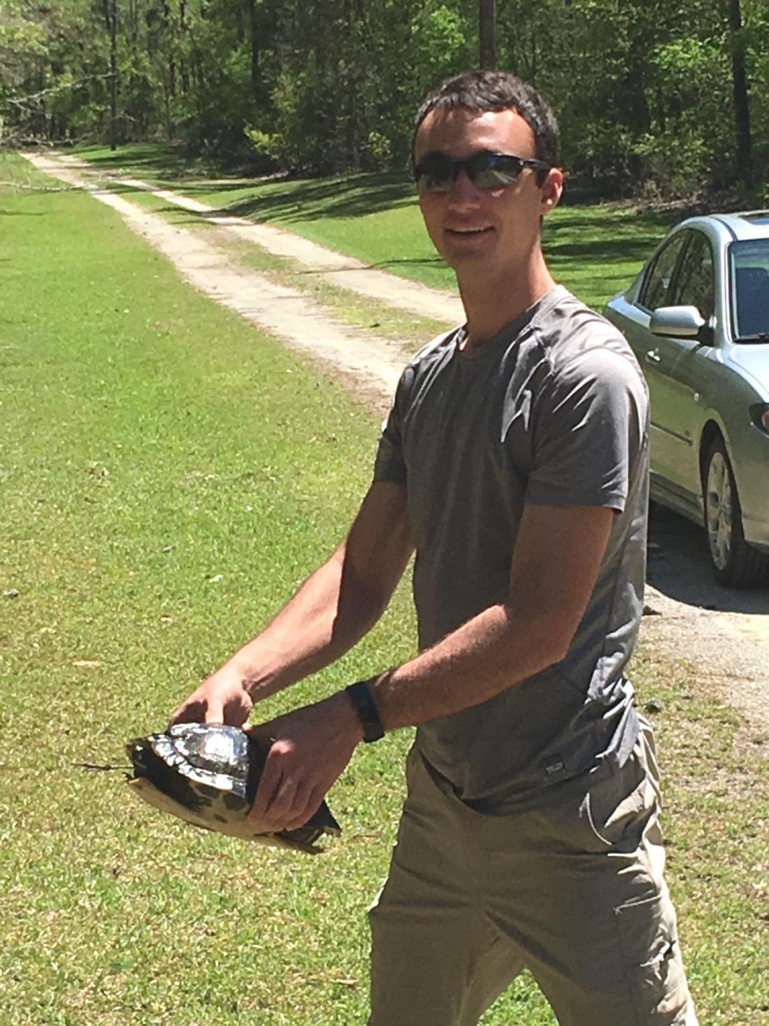 Michael Keesecker, Craven CC student in instructor Cindy Seymour’s biology class, recently went on a field trip to the Cool Springs Environmental Education Center. The class received a $1,000 grant from Weyerhaeuser’s Giving Fund WAVES grant, courtesy of John Minter.