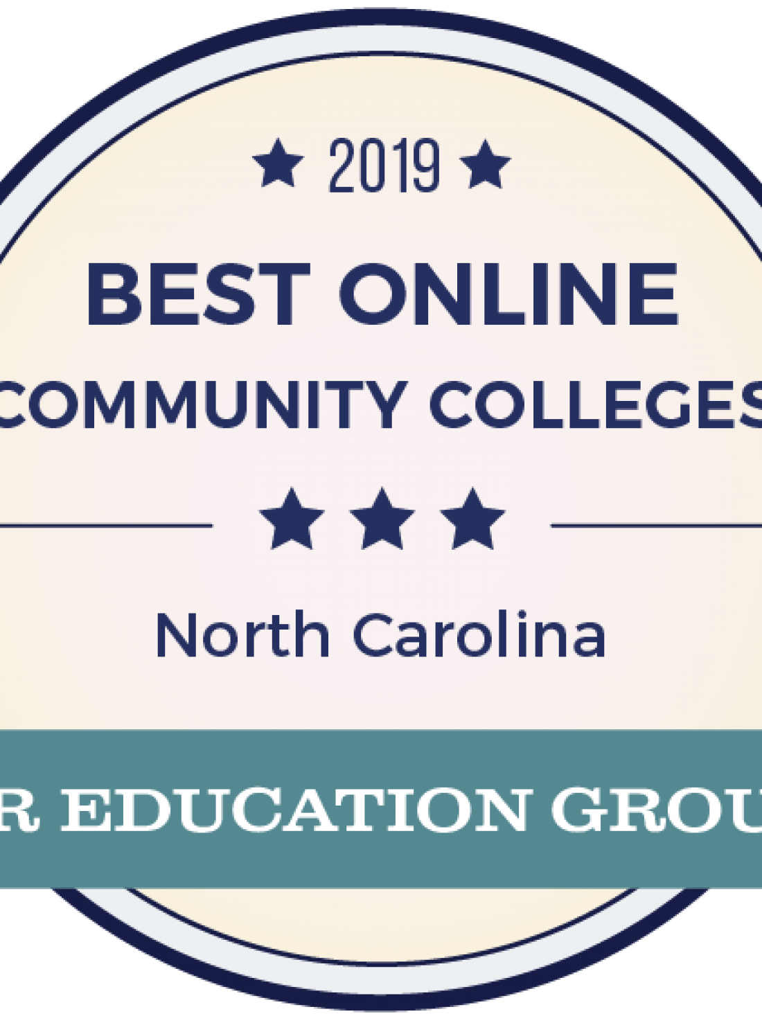 2019 best online community colleges NC SR Education Group logo
