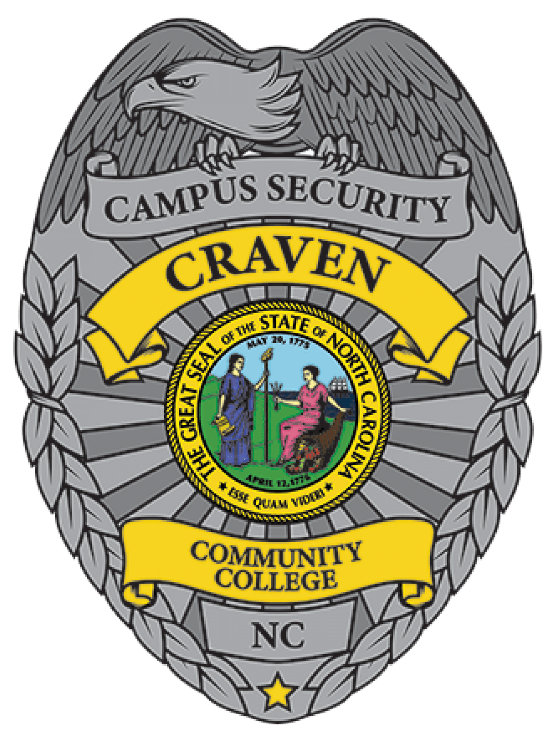 Craven CC Security department badge