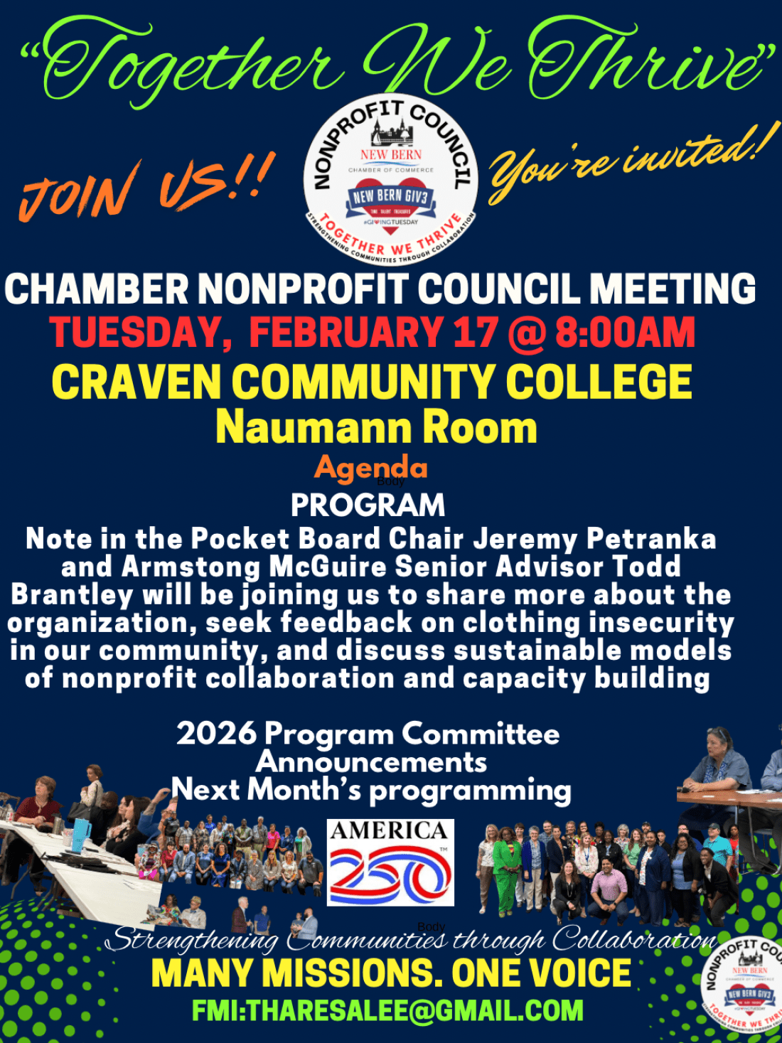 Flyer for Chamber of Commerce Event