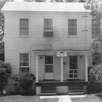 White first college administrative building in 1965