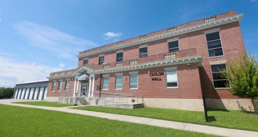 exterior brick building