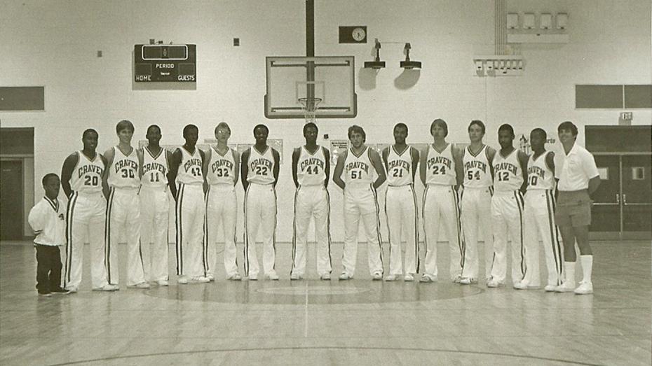 Craven basketball team in 1982