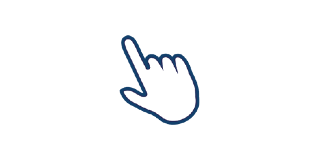 Hand with pointing finger graphic