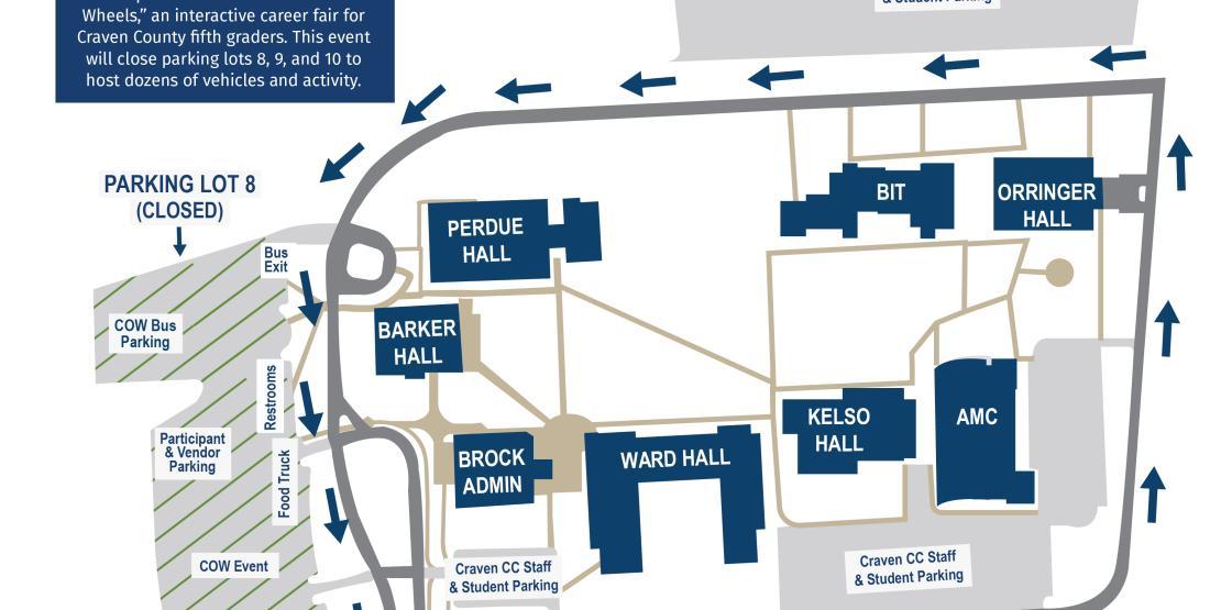 Map of Career on Wheels layout