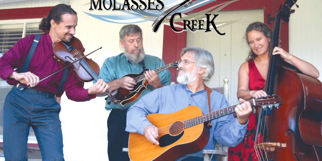 Four musicians of bluegrass group Molasses Creek
