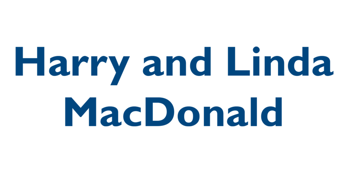 Harry and Linda MacDonald blue text