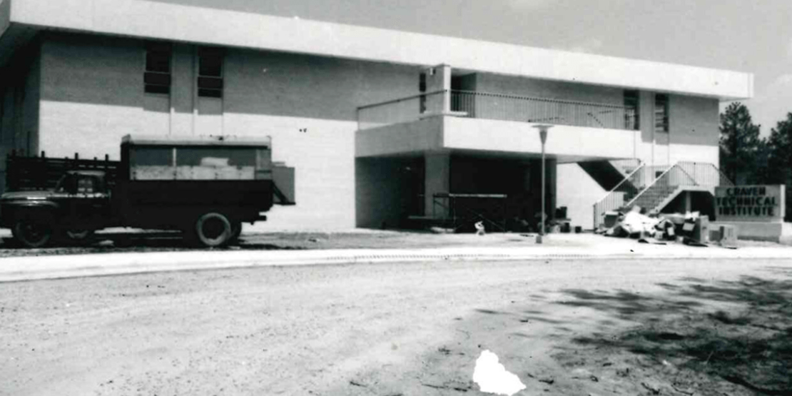 1960s Brock Administration building under construction