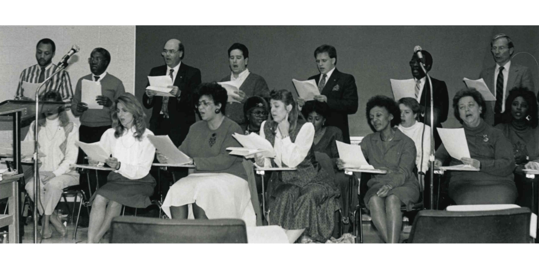 First Craven choir singing in 1960s