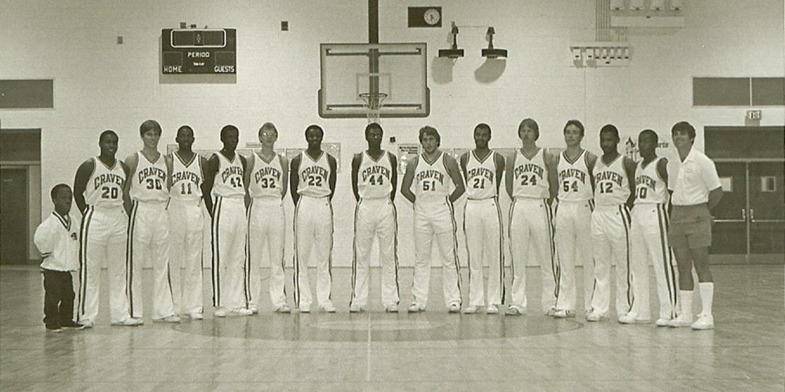 Craven basketball team in 1982