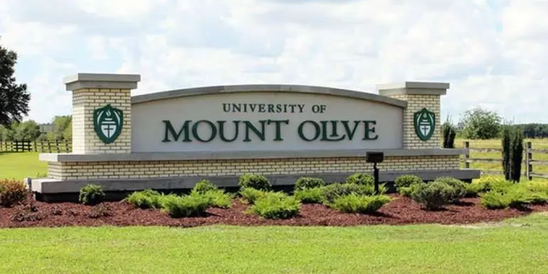 Entrance Sign to Mount Olive