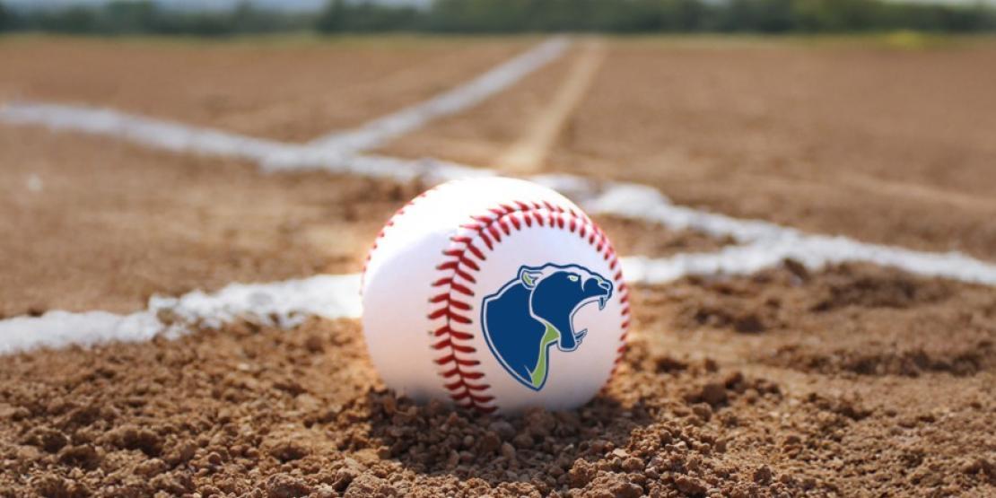Baseball with Craven Panther Logo on the infield