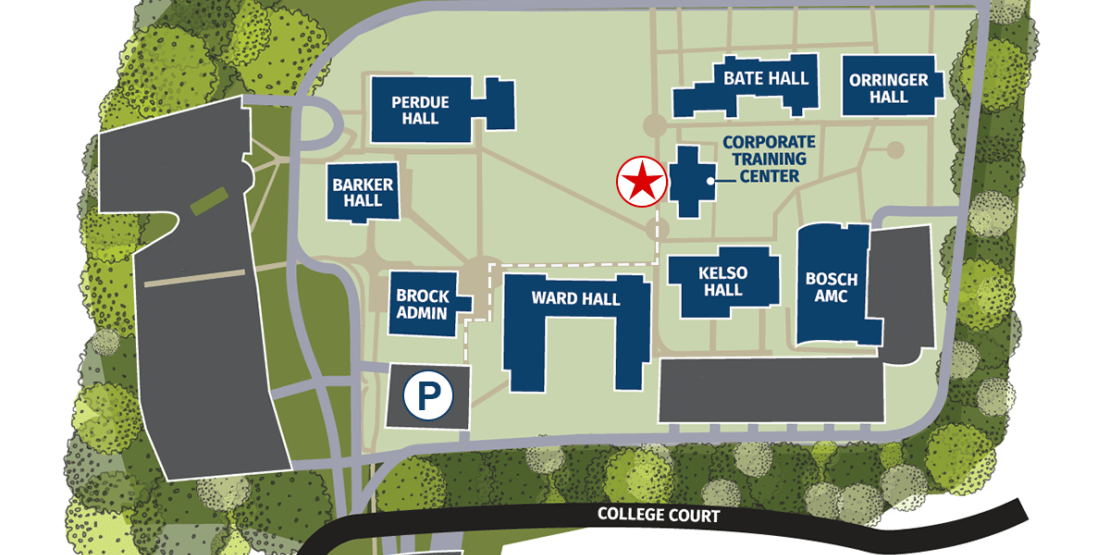 Map of New Bern Campus