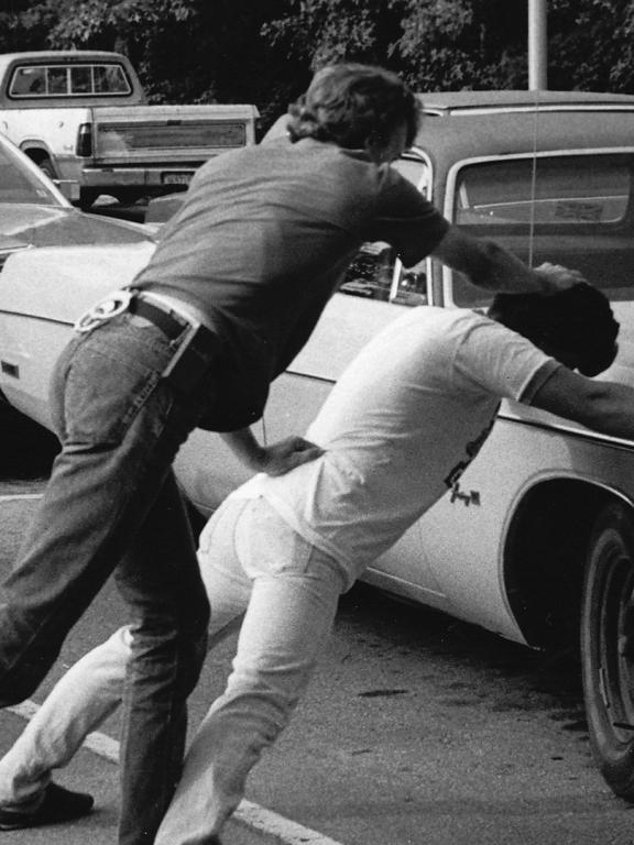 Basic Law Enforcement Training students in 1970s