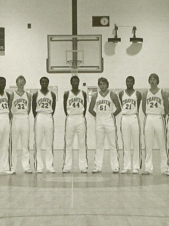 Craven basketball team in 1982