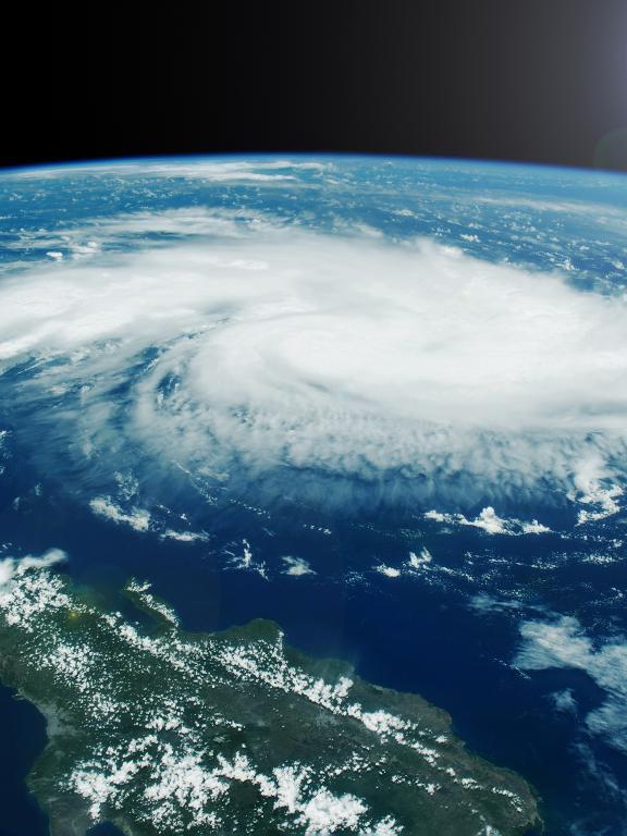 NASA image of hurricane from space