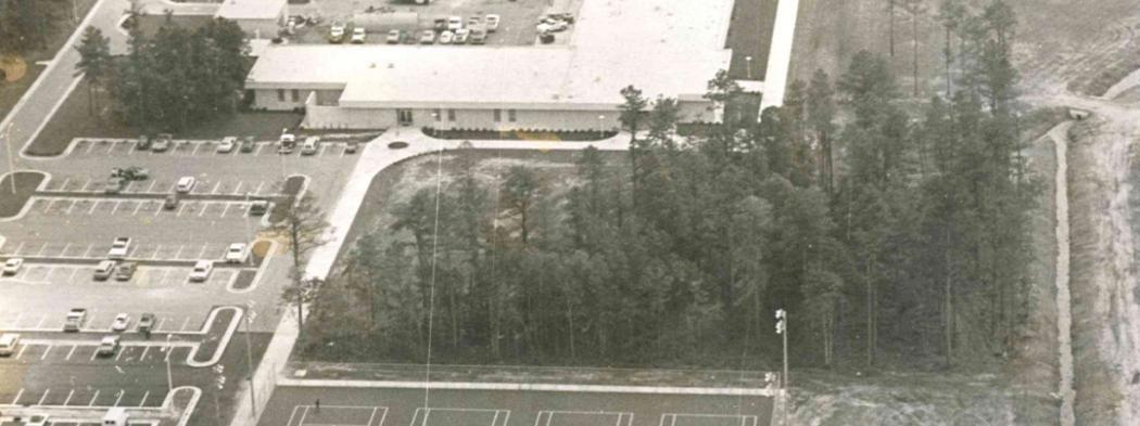 Aerial view of Craven CC property in 1970s