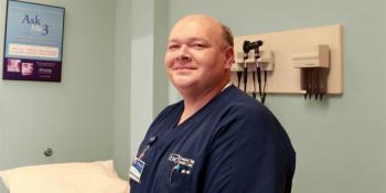 Former Craven CC student Chris Hudson is now a nurse manager at CCHC New Bern Family Practice and Urgent Care Center.