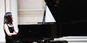 Liz Eunji Sellers gives an impassioned performance at Carnegie Hall on Dec. 8. Sellers is the staff accompanist for the fine arts department at Craven CC.