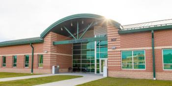 Exterior of the STEM Center on the Havelock campus