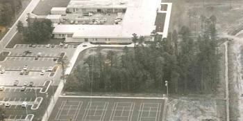 Aerial view of Craven CC property in 1970s