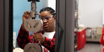 Female engineering student