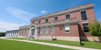 exterior brick building