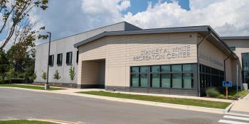Exterior building with lettering of Stanley White Recreation Center